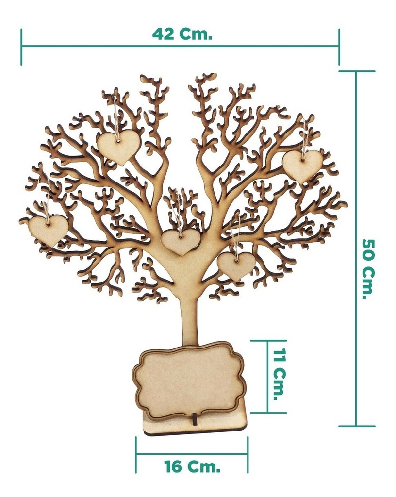 Árbol De Firmas Para Xv Años, Boda, Con 100 Corazon