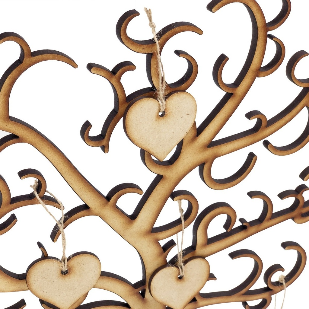 Árbol De Firmas Para Xv Años, Boda, Con 50 Corazon