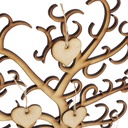 Árbol De Firmas Para Xv Años, Boda, Con 50 Corazon