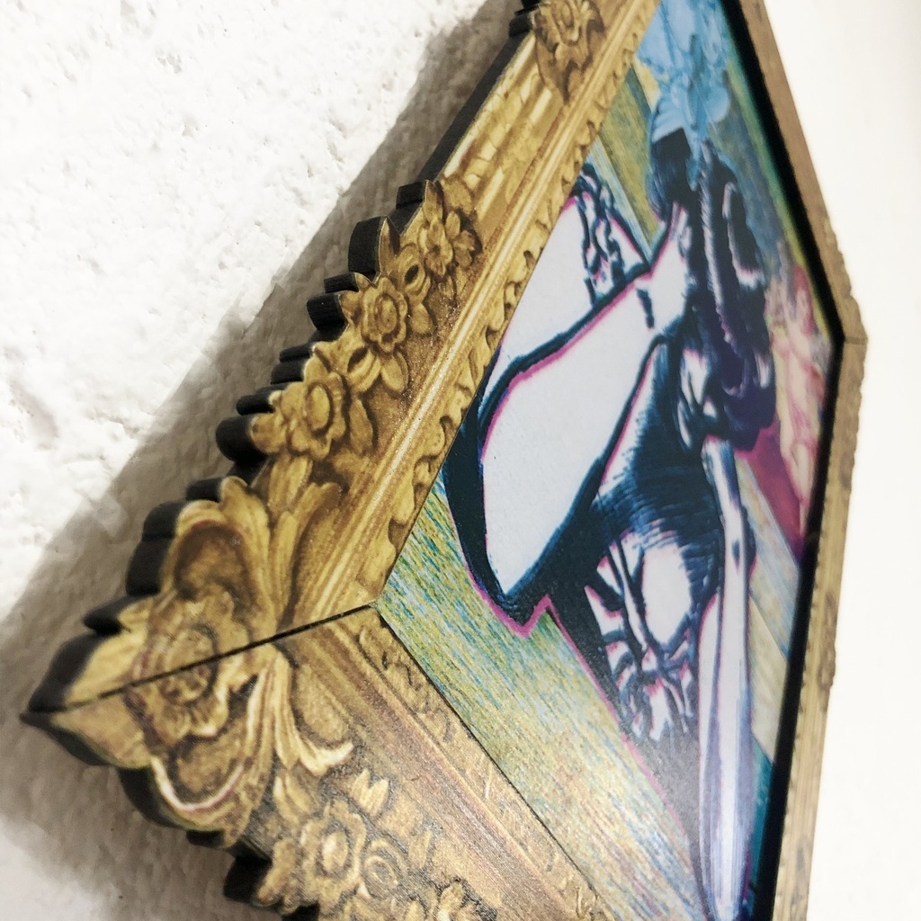 Cuadro Decorativo Vintage Hogar  Mujer Pensante Marco 26x37