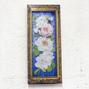 Cuadro Decorativo Vintage Hogar Oficina Cenefa Rosa 15x35cm 