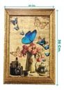 Cuadro Decorativo Vintage Hogar Oficina Mariposa Marco 25x36