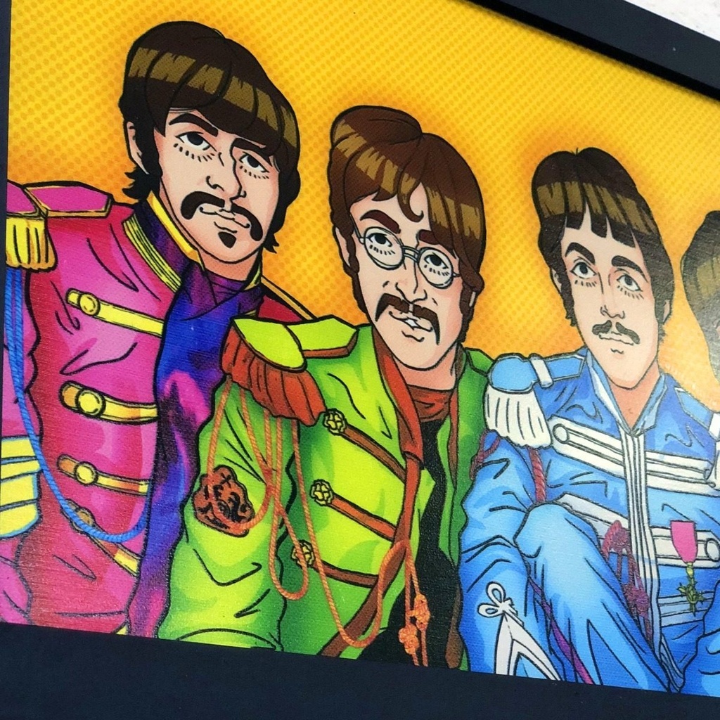 Cuadro Decorativo Vintage Hogar Oficina Sgt Pepper´s 46x31
