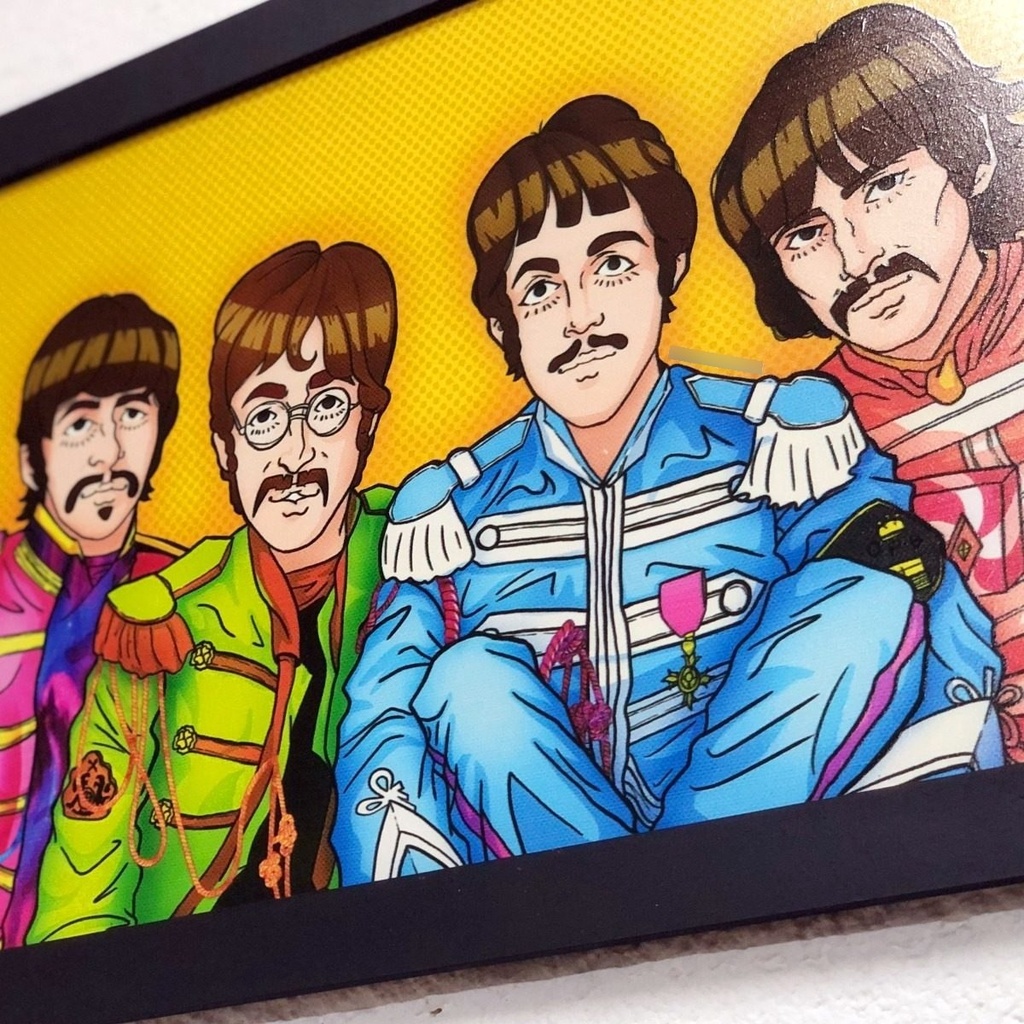 Cuadro Decorativo Vintage Hogar Oficina Sgt Pepper´s 46x31