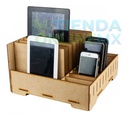 Caja Organizador Exhibidor Mdf Para 10 Celulares Y 10 Tablet