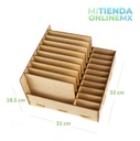 Caja Organizador Exhibidor Mdf Para 10 Celulares Y 10 Tablet