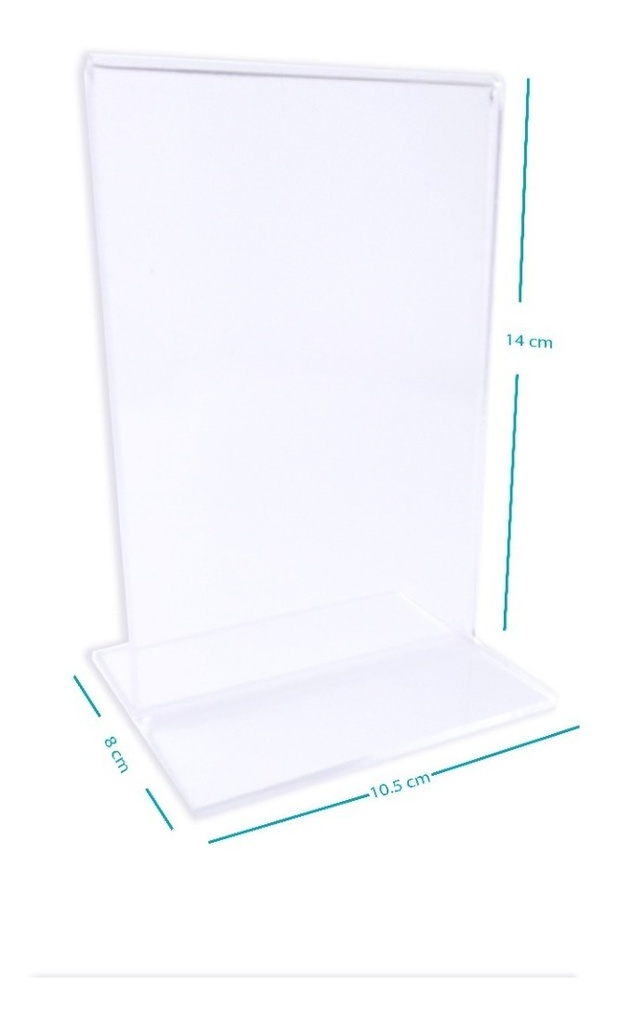 Porta Menu Acrílico Doble Vista Restaurantes Pack 250 Ud. M2