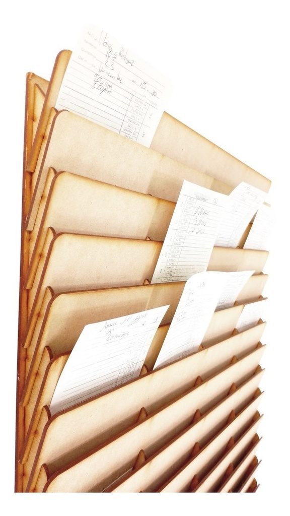 Organizador De Sobres O Marbetes 68 Espacios Mdf 3mm