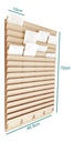 Organizador De Sobres O Marbetes 68 Espacios Mdf 3mm