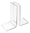 Sujetalibros Organizador Sujeta Libros Acrílico 6mm 2 Pzas