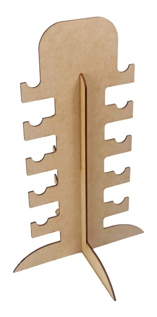 Exhibidor Lentes Base Organizadora Madera Mdf 5 Espacios Pub