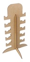 Exhibidor Lentes Base Organizadora Madera Mdf 5 Espacios Pub