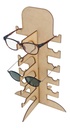 Exhibidor Lentes Base Organizadora Madera Mdf 5 Espacios Pub