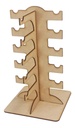 Exhibidor Lentes Base Organizadora Madera Mdf 5 Espacios