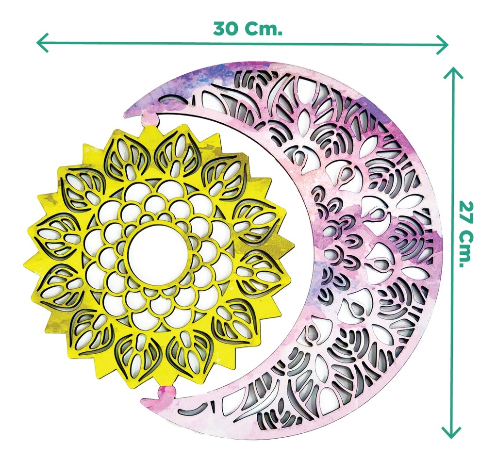 Cuadro Mandala De La Vida Arte Hogar Impreso 30x27cm 