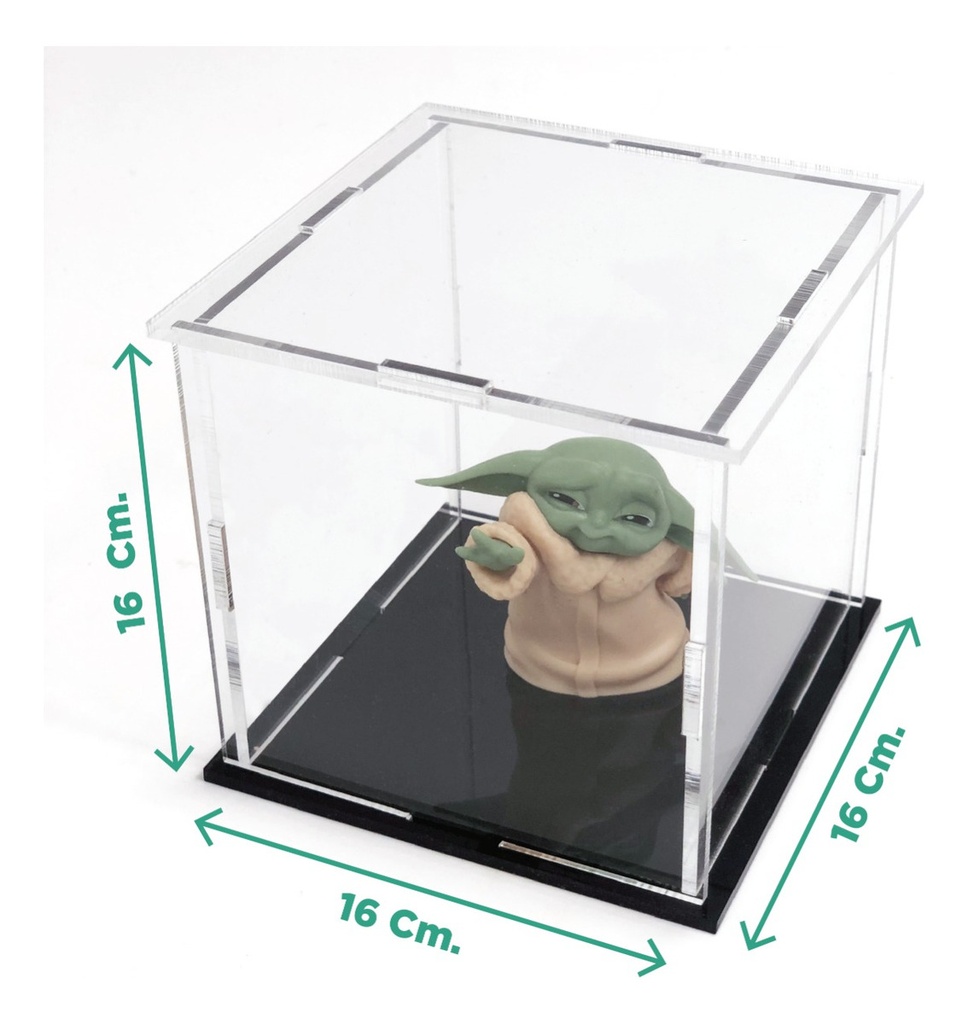Caja De Exhibición Para Muñecos De Coleccion 16x16x16cm