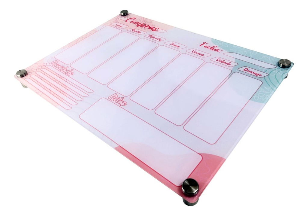 Pizarra Planeador Planner De Acrílico 30x20cm 