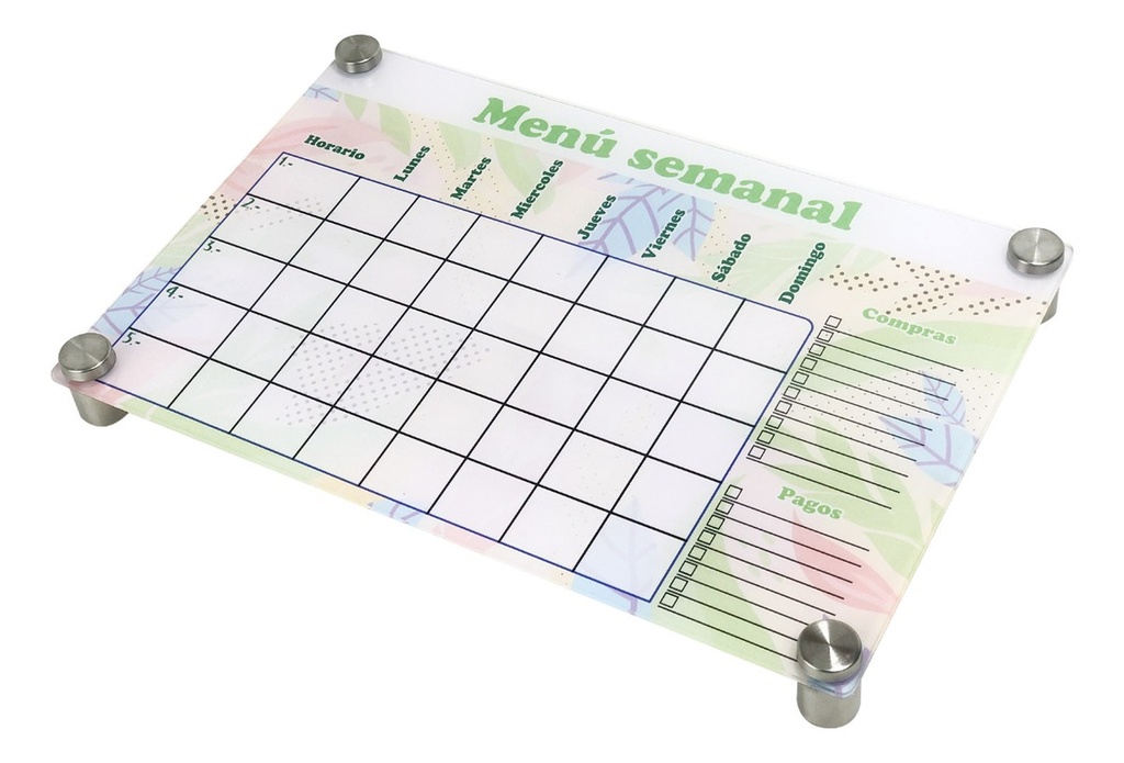Pizarra Planeador Planner De Acrílico 40x30cm 