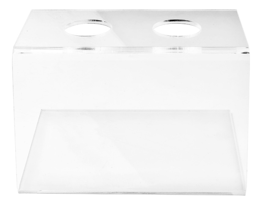 Exhibidor Soporte Para 2 Conos De Helado Acrílico 3mm