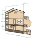 Casa Mansion Para Muñecas Pequeñas Mdf