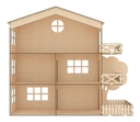 Casa Mansion Para Muñecas Pequeñas Mdf