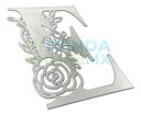 Letras Mdf Flores Corte Laser 20 Cm 3mm Plata (pack 13)