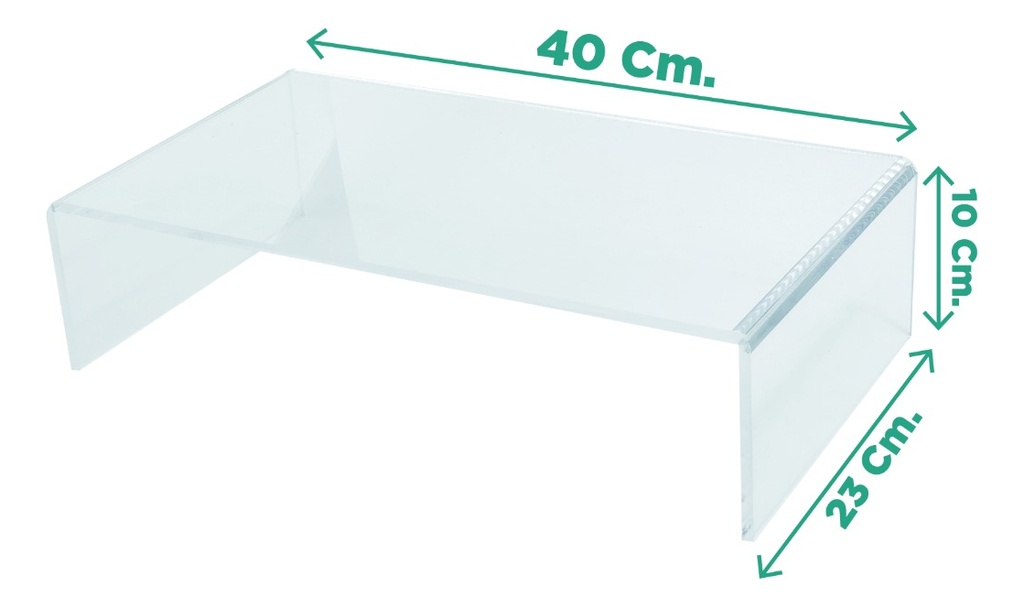 Soporte Elevador Acrílico Transparente Para Laptop