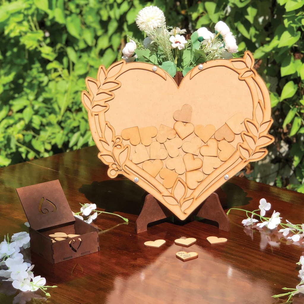 Cuadro De Firmas Libro De Invitados Boda Xv Años Acrilico 04