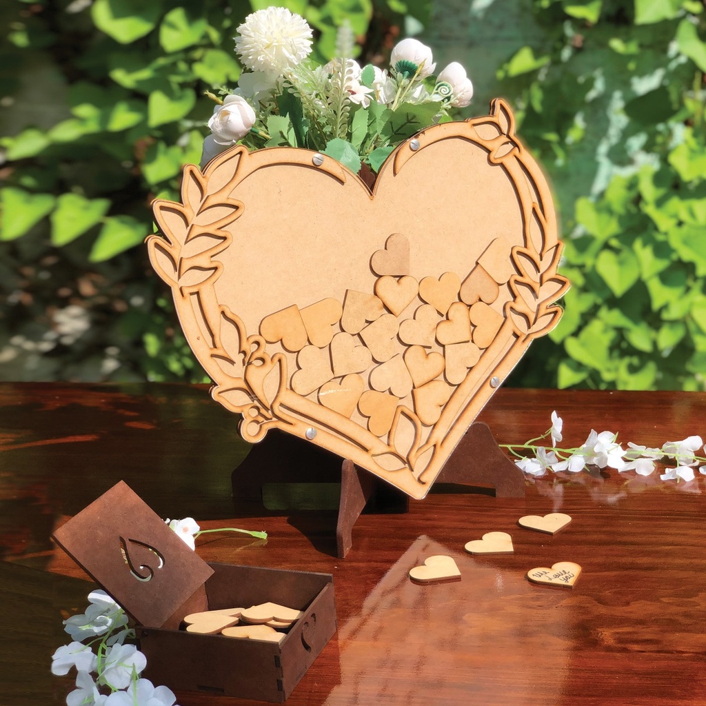 Cuadro De Firmas Libro De Invitados Boda Xv Años Acrilico 04