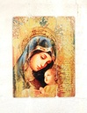Cuadro Madona Con Niño Dios Impresión Directa Mdf 30x25cm