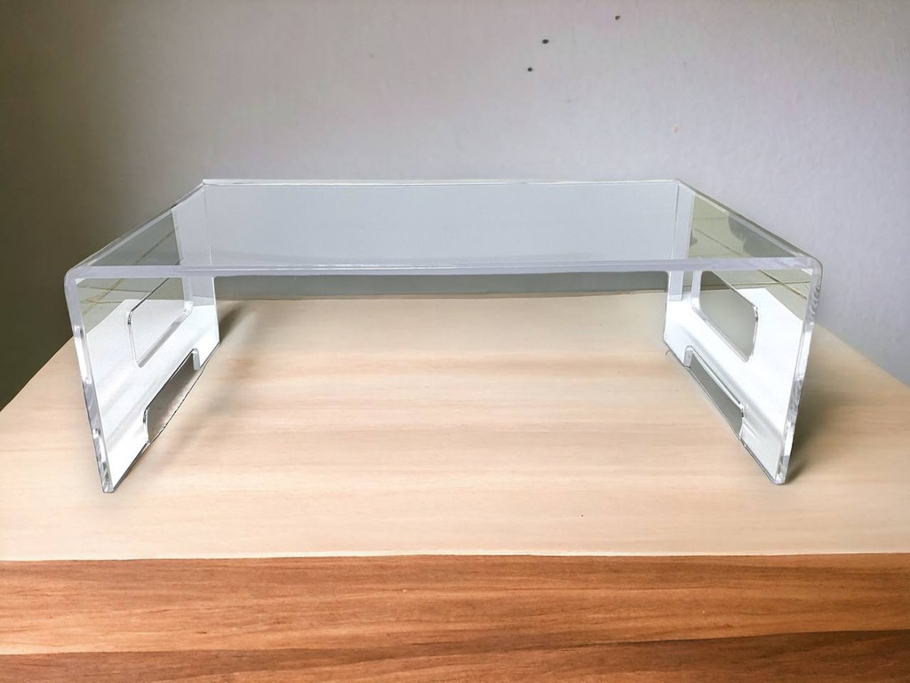 Soporte Elevador Base Monitor Acrilico Laptop 35x12x20