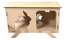 Casa Conejo Mascotas Mdf
