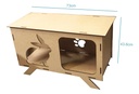 Casa Conejo Mascotas Mdf