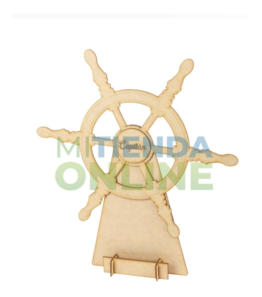 Timon Mdf Marinero Marino Barco Centro Mesa Volante 60cm