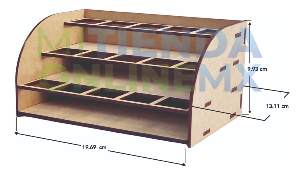 Exhibidor 15 Cigarros Electrónicos Expositor Mdf Pack 10