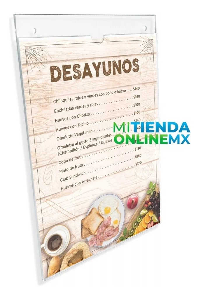 Porta Hojas Carta Vertical, Acrílico De 2mm Pack 70 Pzs