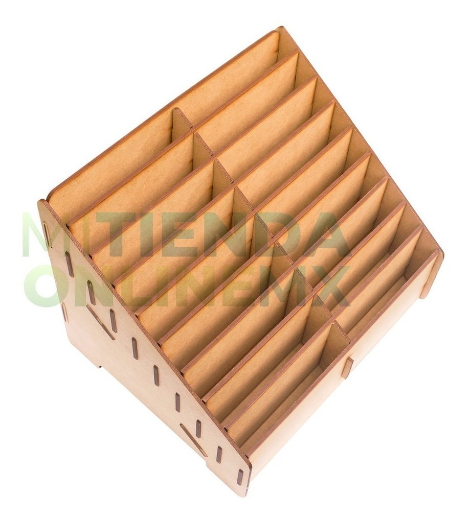 Caja Organizador Exhibidor Mdf Para 18 Teléfono Celular