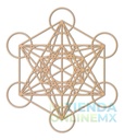 Cuadro Cubo Metatron Deco Muro Pared Decoración 30x27 3mm
