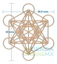 Cuadro Cubo Metatron Deco Muro Pared Decoración 30x27 3mm