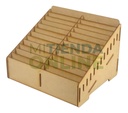 Caja Comandero Organizador Mdf Con 24 Espacios