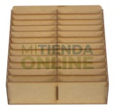 Caja Comandero Organizador Mdf Con 24 Espacios