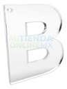 Llavero 60 Letras Abecedario Acrílico 5 Cm Herraje 