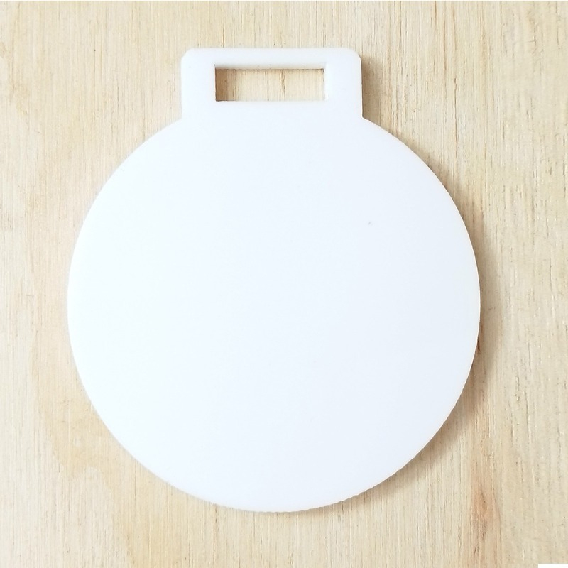 Medalla Acrílico Blanco 3mm 6cm Para Sublimar - Pack 70