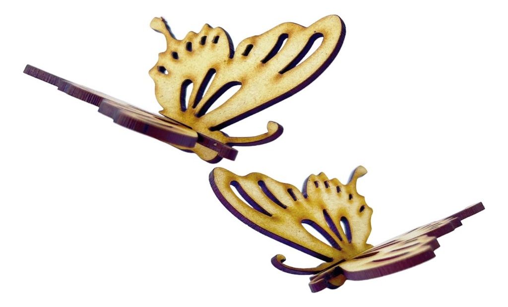 Mariposa Madera Mdf 3d Decoración Recuerdo 9x8 20 Pzs.