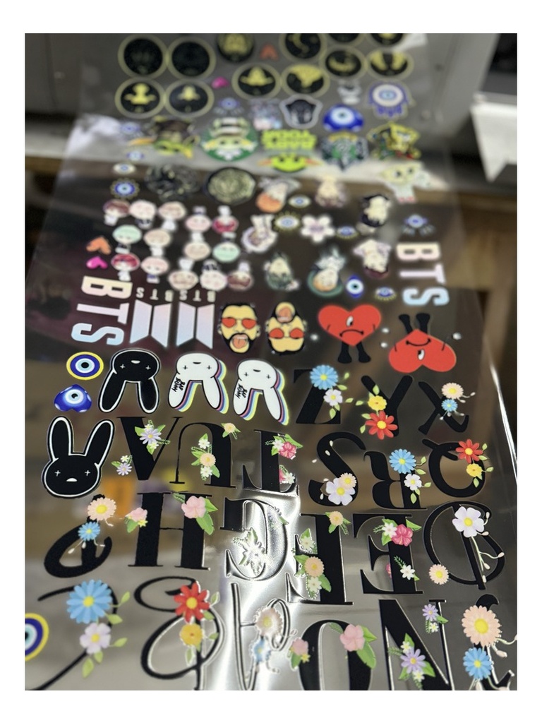 Sticker Impresión Dtf Uv 29x260 Cm Calcomanía Personalizada