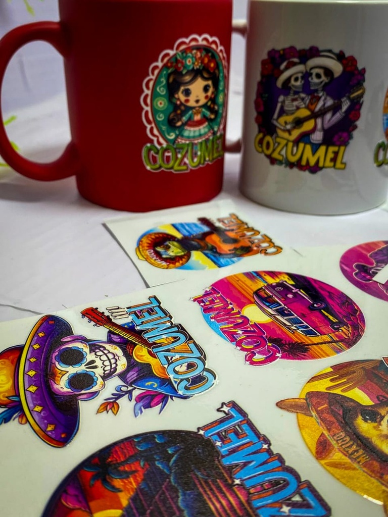 Sticker Impresión Dtf Uv 29x300 Cm Calcomanía Personalizada