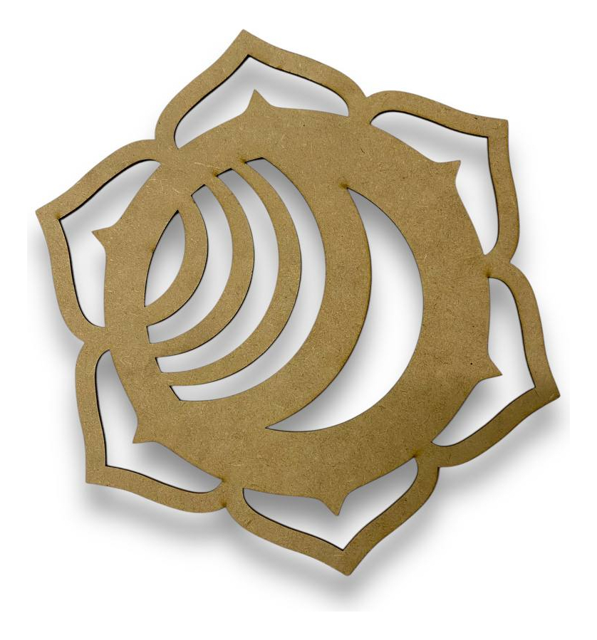 7 Chakras Reiki De 30 Cm X 30 Cm Mdf 3mm Mandalas Natural