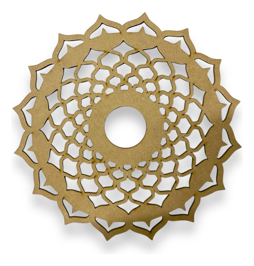 7 Chakras Reiki De 20 Cm X 20 Cm Mdf 3mm Mandalas Natural