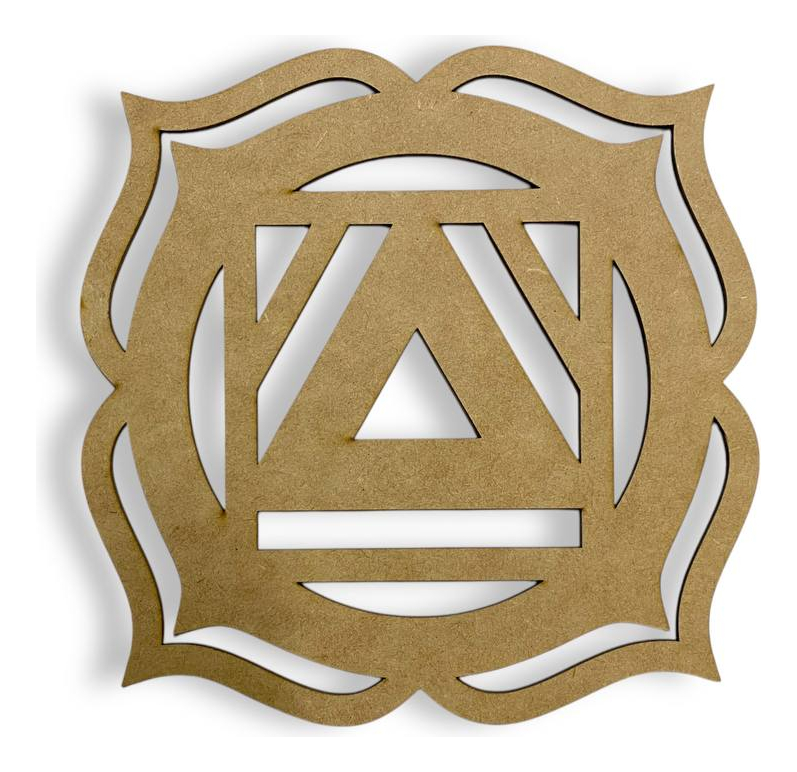 7 Chakras Reiki De 20 Cm X 20 Cm Mdf 3mm Mandalas Natural