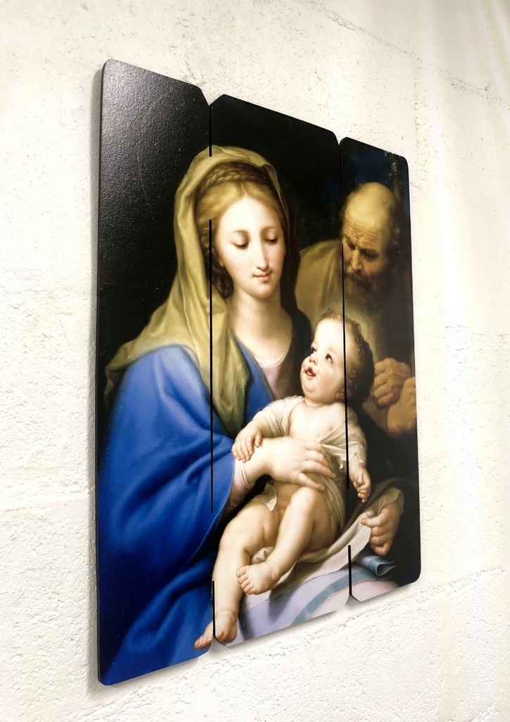 Cuadro Virgen La Santa Familia Impresión Directa Mdf 60x77cm